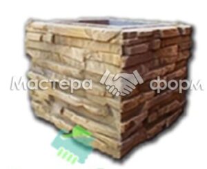 Форма наборного столба песчаник 4 стенки